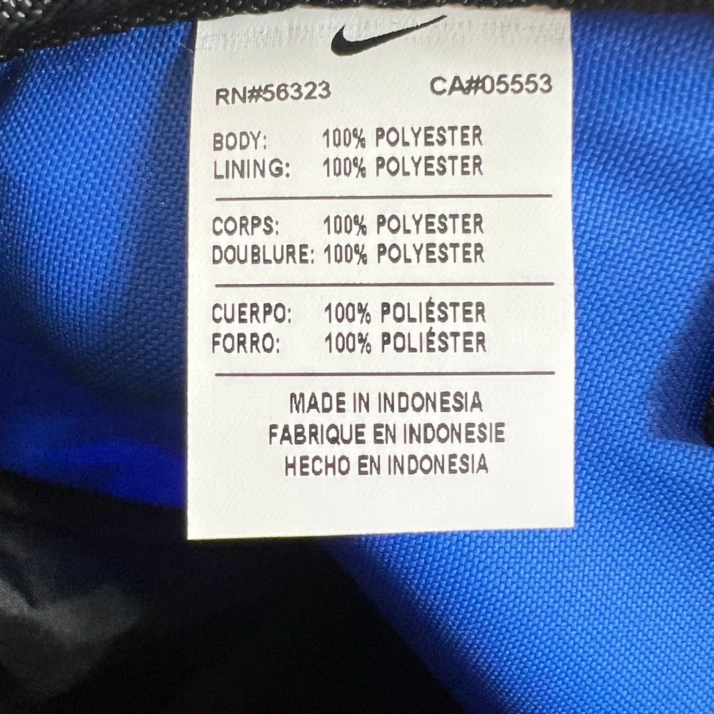 Nike Team Training Duffel Bag Unisex Medium Blue Black Vintage NWT